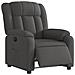 Poltrona Elettrica Reclinabile Grigio Scuro In Tessuto - Foto miniatura 3