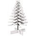 Albero Di Natale Decorativo Bianco 100 Cm In Legno Di Pino - Foto miniatura 2