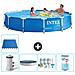 Piscina Fuori Terra - In Giro - 366x76 Cm - Blu - Include Accessori Coordinati A1714 - Foto miniatura 1