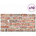 Lusso Casadino -  Pannelli Murali 3d Con Design A Mattoni Rosso 10 Pz Eps - Foto miniatura 4