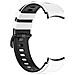 Cinturino In Silicone Bianco E Nero Per Samsung Watch Serie 4 - Foto miniatura 1