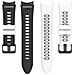 Cinturino In Silicone Bianco E Nero Per Samsung Watch Serie 4 - Foto miniatura 4
