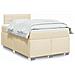 Giroletto a Molle con Materasso Crema 120x190 cm in Tessuto - Foto miniatura 2
