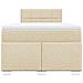 Giroletto a Molle con Materasso Crema 120x190 cm in Tessuto - Foto miniatura 4