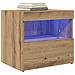 Comodini con Luci LED 2 pz Rovere Artigianale 50x40x45 cm - Foto miniatura 3