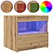 Comodini con Luci LED 2 pz Rovere Artigianale 50x40x45 cm - Foto miniatura 4