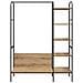 Stendibiancheria Beige 120 x 44 x 160 cm Legno multistrato - Foto miniatura 5
