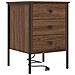 Armadio da Notte con cassetto Rovere marrone 42 x 41 x 61 cm - Foto miniatura 1