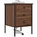 Armadio da Notte con cassetto Rovere marrone 42 x 41 x 61 cm - Foto miniatura 3