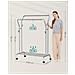 Appendiabiti su ruote, doppio, argento HSR107E01 - Foto miniatura 3