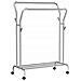 Appendiabiti su ruote, doppio, argento HSR107E01 - Foto miniatura 1