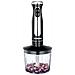Melissa Set Frullatore Immersione 600w 3in1 Tritatutto Frusta Misurino Inox Nero - Foto miniatura 4