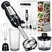 Melissa Set Frullatore Immersione 600w 3in1 Tritatutto Frusta Misurino Inox Nero - Foto miniatura 1