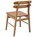 Sedia da pranzo 2 pcs Naturale Legno di gomma solido - Foto miniatura 7