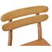 Sedia da pranzo 2 pcs Naturale Legno di gomma solido - Foto miniatura 9