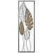 Decorazione In Metallo 3d Foglia 52-oro-metallo-30,5x2,5x99,5 Cm - Foto miniatura 1