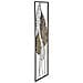 Decorazione In Metallo 3d Foglia 52-oro-metallo-30,5x2,5x99,5 Cm - Foto miniatura 2