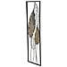 Decorazione In Metallo 3d Foglia 52-oro-metallo-30,5x2,5x99,5 Cm - Foto miniatura 3