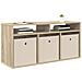 Lowboard con cassetto Rovere Sonoma 102 x 32 x 48,5 cm - Foto miniatura 3