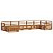 Set divani 7 pcs Naturale Legno di Acacia Massello - Foto miniatura 1