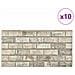 Pannelli da parete 10 pcs Sabbia 100 x 50 cm Schiuma EPS - Foto miniatura 2