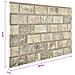 Pannelli da parete 10 pcs Sabbia 100 x 50 cm Schiuma EPS - Foto miniatura 6