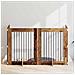 Cancello per cani con supporti 4 pcs Legno antico 80 x 100 cm - Foto miniatura 2