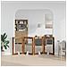 Cancello per cani con supporti 4 pcs Legno antico 80 x 100 cm - Foto miniatura 3