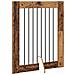 Cancello per cani con supporti 4 pcs Legno antico 80 x 100 cm - Foto miniatura 5