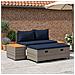 Set di divani da esterno 4 -Seater 4 pcs 55 x 30 x 39 cm - Foto miniatura 2