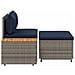 Set di divani da esterno 4 -Seater 4 pcs 55 x 30 x 39 cm - Foto miniatura 9