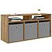 Lowboard con cassetto Rovere artigianale 102 x 32 x 48,5 cm - Foto miniatura 3