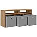 Lowboard con cassetto Rovere artigianale 102 x 32 x 48,5 cm - Foto miniatura 5