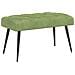 Panchina con bottoni imbottiti Verde chiaro 80 x 40 x 46 cm - Foto miniatura 1