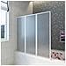 Doccia Da Bagno A Parete 141 X 132 Cm 3 Pannelli Pieghevoli - Foto miniatura 1