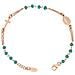Bracciale In Argento 925 - Collezione Rosari - Colore Rosè - Misura Unica Bracciale Rosario Cristalli Verdi - Foto miniatura 1