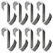 Appendini In Resina Bianco Hook Bianco Per Box Doccia Acessori Bagno Multipack 8 Pezzi - Foto miniatura 1