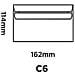 Puramente Ogni Giorno C6 114 X 162 Mm 90 G Guarnizione Di Auto Wallet (260250 Pr) Bianco - Confezione Da 50 - Foto miniatura 2