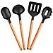 Sak-3 Set Di 4 Utensili Da Cucina In Legno Di Faggio Alta Qualità Resistente A 220 ºc - Foto miniatura 2
