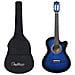 Set Chitarra Classica Western 12 pz con 6 Corde Blu 38"" - Foto miniatura 1