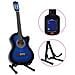 Set Chitarra Classica Western 12 pz con 6 Corde Blu 38"" - Foto miniatura 2