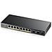 Switch di Rete GS1100-10HP con 8 Porte Gigabit Ethernet (10/100/1000) / 2 SPF Colore Nero - Foto miniatura 1