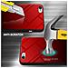 Cadorabo Custodia Compatibile Con Apple Iphone 6 Plus / 6s Plus In Rosso - Nero - Coperchio Protettivo Bicolore In Vetro Temperato E Silicone Tpu - Foto miniatura 3
