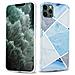 Custodia Compatibile Con Apple Iphone 12 Pro Max (6,7 Zoll) In Marmo Grigio Bianco Blu No. 2 - Coperchio Protettivo In Silicone Tpu Con Motivo A Mosaico - Foto miniatura 1