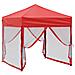 Tenda Per Feste Pieghevole Con Pareti Laterali Rosso 2x2 M - Foto miniatura 4
