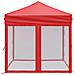Tenda Per Feste Pieghevole Con Pareti Laterali Rosso 2x2 M - Foto miniatura 7