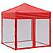 Tenda Per Feste Pieghevole Con Pareti Laterali Rosso 2x2 M - Foto miniatura 1