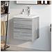 Mobile Bagno E Lavabo Integrato Grigio Sonoma Legno Multistrato - Foto miniatura 1