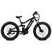 Outrider M620 - Nero Opaco - 1000w / 15ah - Bicicletta Elettrica Mountain Fat Bike A Doppia Sospensione Di Central Motor - Foto miniatura 1