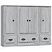 Credenze 3 Pz Grigio Sonoma In Legno Multistrato - Foto miniatura 2